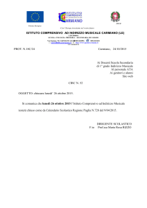comunicazione - Istituto Comprensivo Carmiano