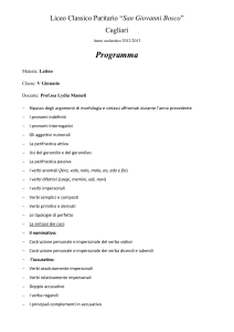 Liceo Classico Paritario “San Giovanni Bosco” Cagliari Anno