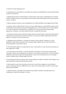 I 10 fattori di rischio degli aggressori