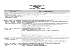 Scuola Primaria STORIA - classe terza
