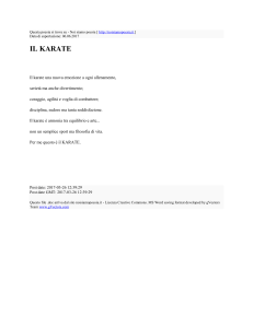 IL KARATE : Noi siamo poesia : http://noisiamopoesia.it