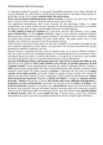 Alimentazione nell`età avanzata