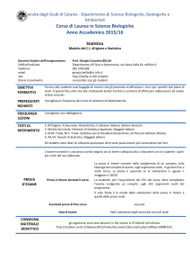 Statistica - Studium