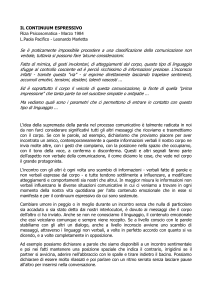 Il continuum espressivo
