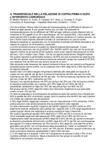 il transessuale nella relazione di coppia prima e dopo l`intervento
