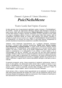 Ai nastri di partenza l`ottava edizione della Rassegna Nazionale di