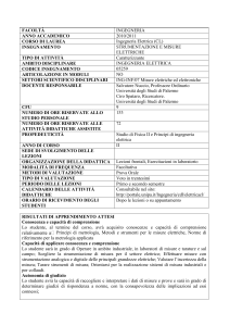 Strumentazione e Misure Elettriche