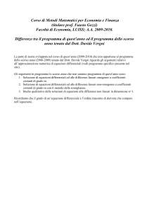 Corso di Matematica Generale - Iac-Cnr