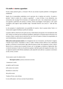 Eccomi, poesie prima serata e le stelle…