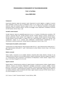 Programma in dettaglio
