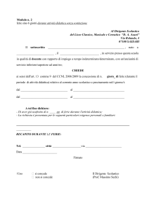 Modulo Richiesta Ferie Docenti Liceo Azuni Sassari