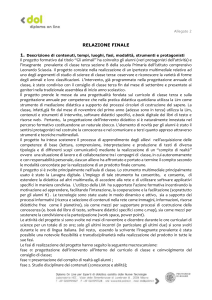 Relazione Finale: Progetto Didattico "Gli Animali"