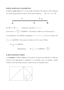 parte aurea di un segmento