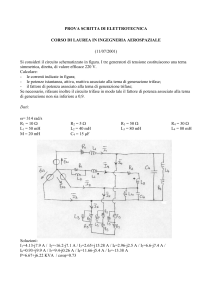 PROVA SCRITTA DI ELETTROTECNICA