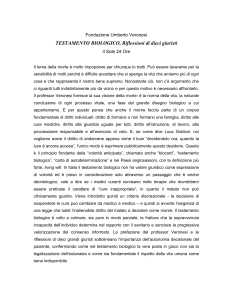 TESTAMENTO BIOLOGICO, Riflessioni di dieci giuristi