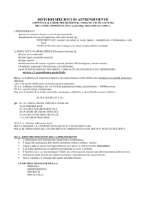 dsa: disturbo specifico dell`apprendimento
