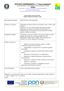 Progetto di Educazione Musicale_ CORO