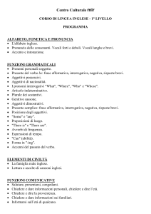 corso di lingua svedese - 1° livello