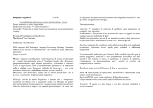 Lezione2 - Dipartimento di Scienze Umane per la Formazione
