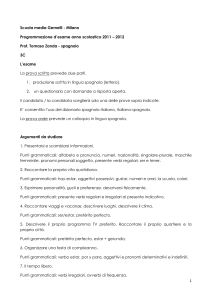 3C programma spagnolo esame 2012-1