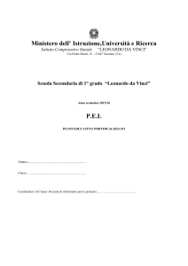 PEI-Scuola Secondaria 1° 2015-16 - Istituto Comprensivo Leonardo