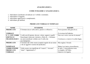 prontuario analisi logica