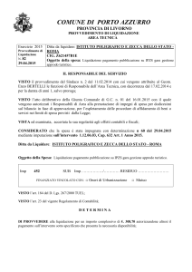 082 Liquidazione IPZS x pubblicazione bando gara gestione