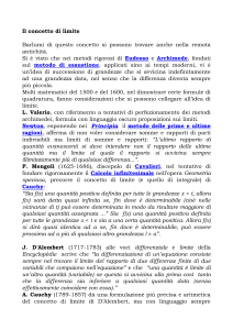 limite - Dipartimento di Matematica