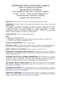 Scheda informativa sul corso - Corsi di Studio di Economia