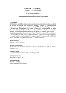 Programma - Dipartimento di Economia, Finanza e Statistica