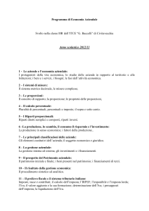 Programma di Diritto ed Economia