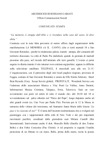 Comunicato stampa