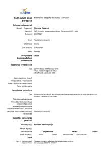 cv europeo europass modello