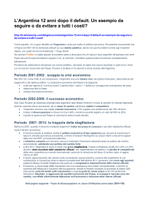 L`Argentina 12 anni dopo il default