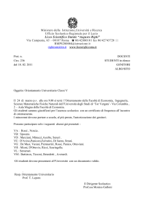 Ministero della Istruzione,Università e Ricerca Ufficio Scolastico