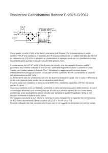 Realizzare Caricabatteria Bottone Cr2025