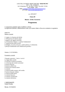Diritto- Economia - Scuole Maestre Pie Rimini