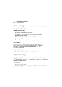 Calcolo delle probabilità II: