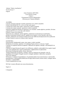matematica i su - Istituto Maria Ausiliatrice