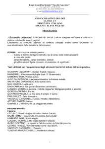 Italiano - “copernico” – pavia