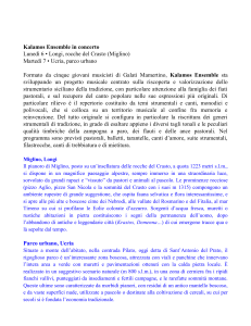 Kalamos Ensemble in concerto Lunedì 6 • Longi, rocche del Crasto