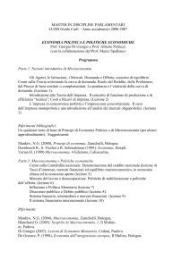 master in discipline parlamentari