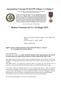 raduno veterani libano