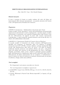 ORGANIZZAZIONE INTERNAZIONALE