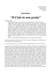 Adorazione - Il Cielo in una grotta (testo per la guida)