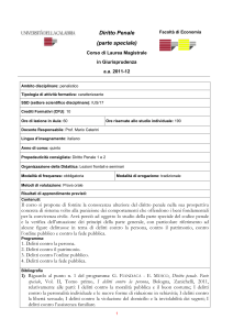 Corso di Laurea Magistrale in