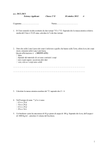 a.s. 2012-2013 Scienze Applicate Classe 2^E 30 ottobre 2012 A