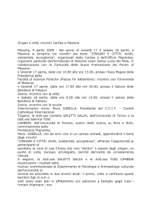 Zingari e città, incontri Caritas a Messina