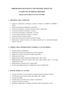 PROGRAMMA DI SCIENZA E TECNOLOGIE APPLICATE CLASSE II