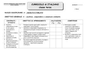 italiano - Istituto Comprensivo Cuneo Corso Soleri
